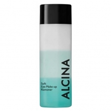 Голубая жидкость для удаления макияжа с глаз Alcina Soft Eye Make-up Remover